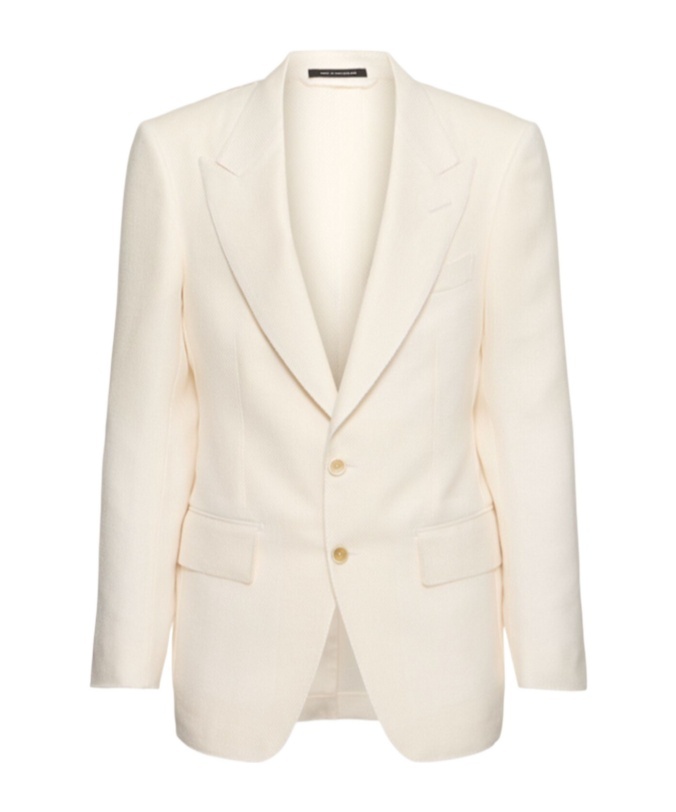 Tom Ford Lapel Long-sleeved Suit Coat In Multi
