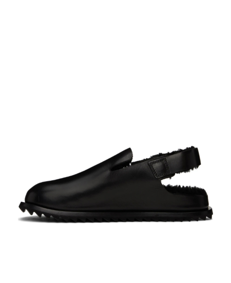 Officine Creative Round-headed Flat-soled Business Casual Shoes In Black