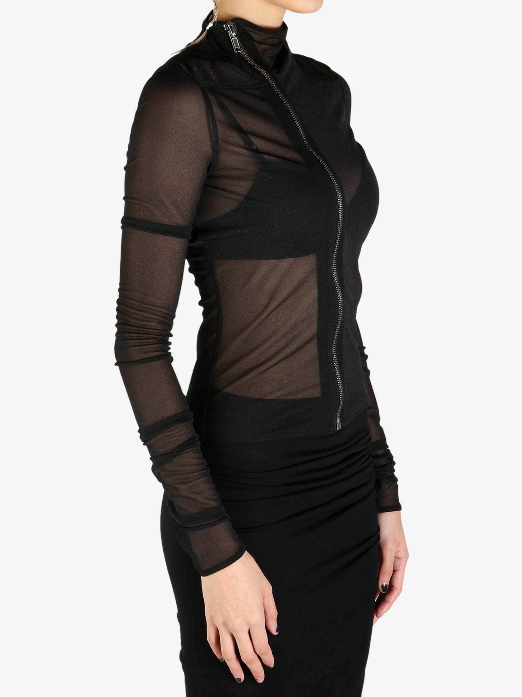 Rick Owens Black Hollywood Gary Jacket In Black