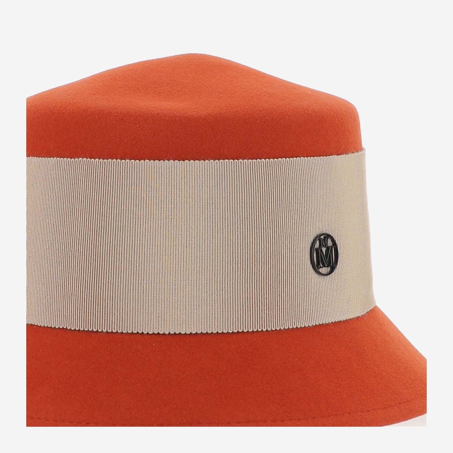 MAISON MICHEL LOGO DECORATED FISHERMAN'S HAT 