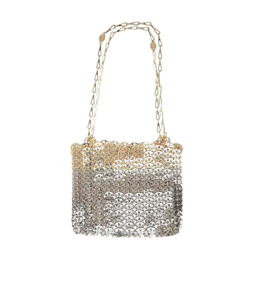Rabanne 1969 Skyline Metal Bag In Nude