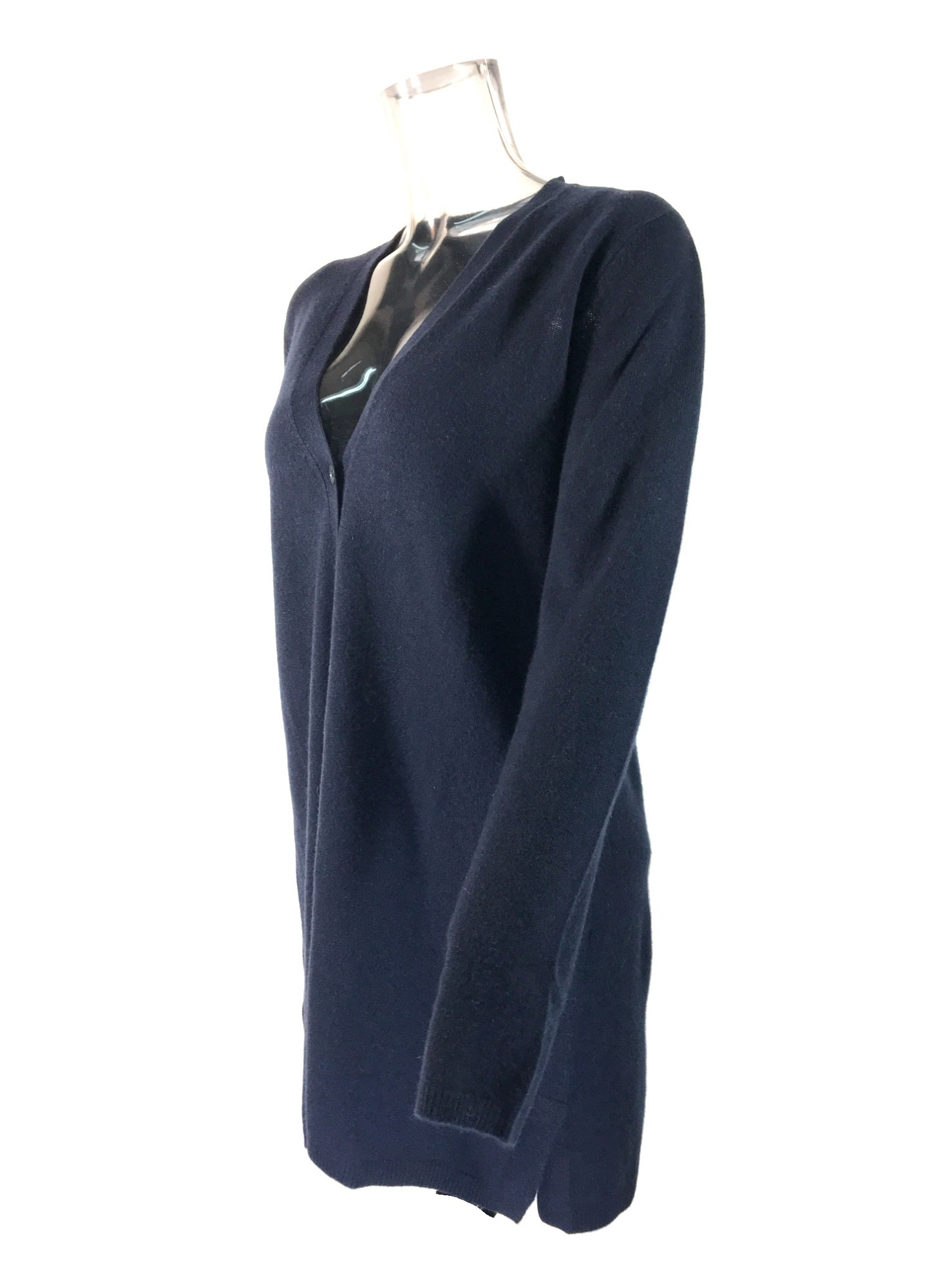 Max Mara Long-sleeved Knitted Cardigan In Blue