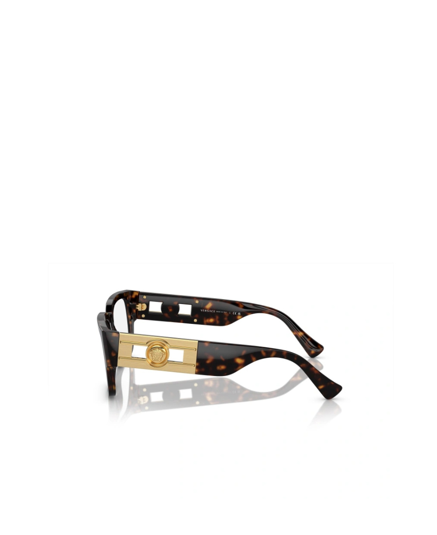 Versace Square Printed Flat Mirror In Black