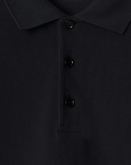 Burberry Cotton Polo Shirt In Black