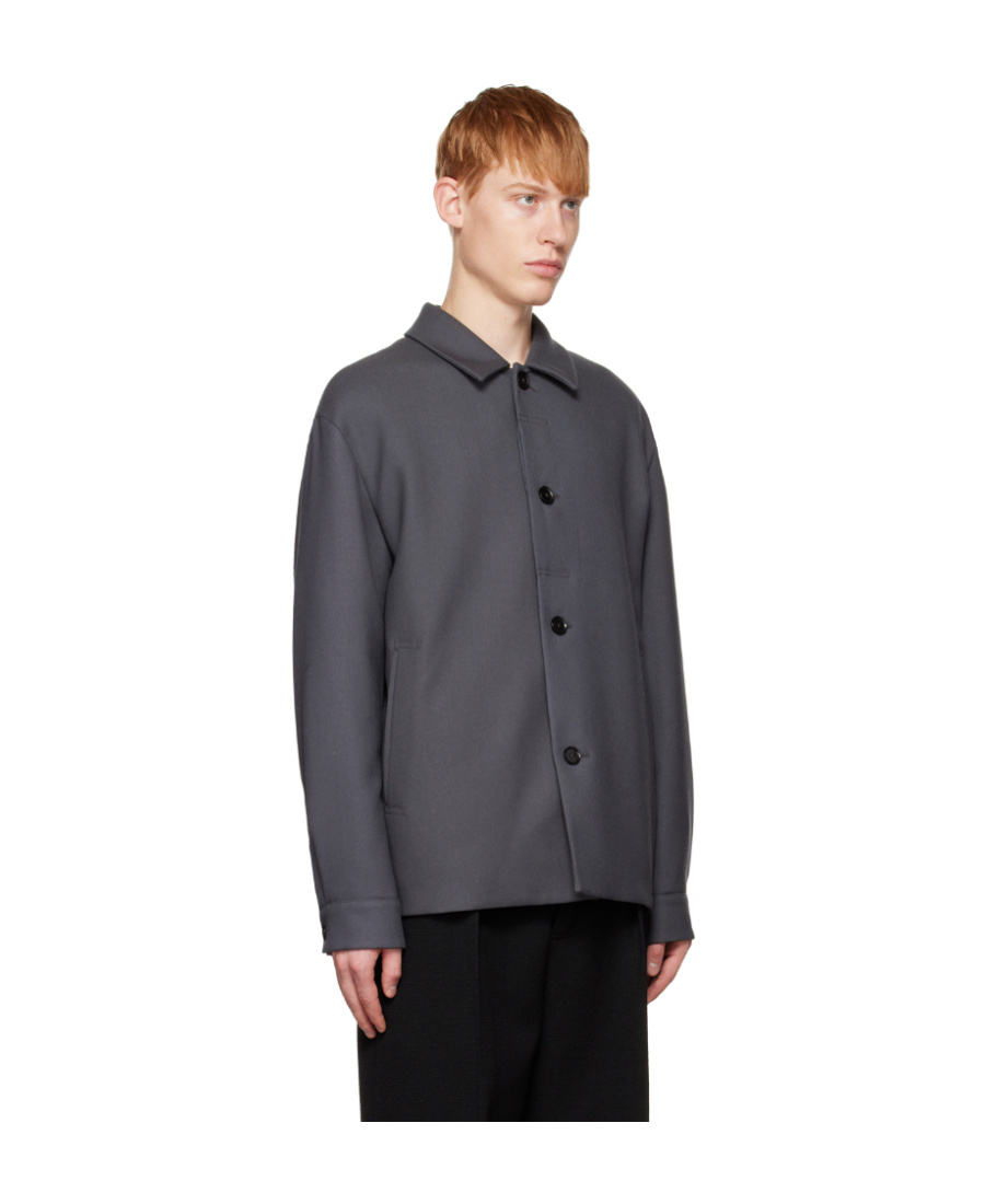Zegna Logo-filled Jacket In Black