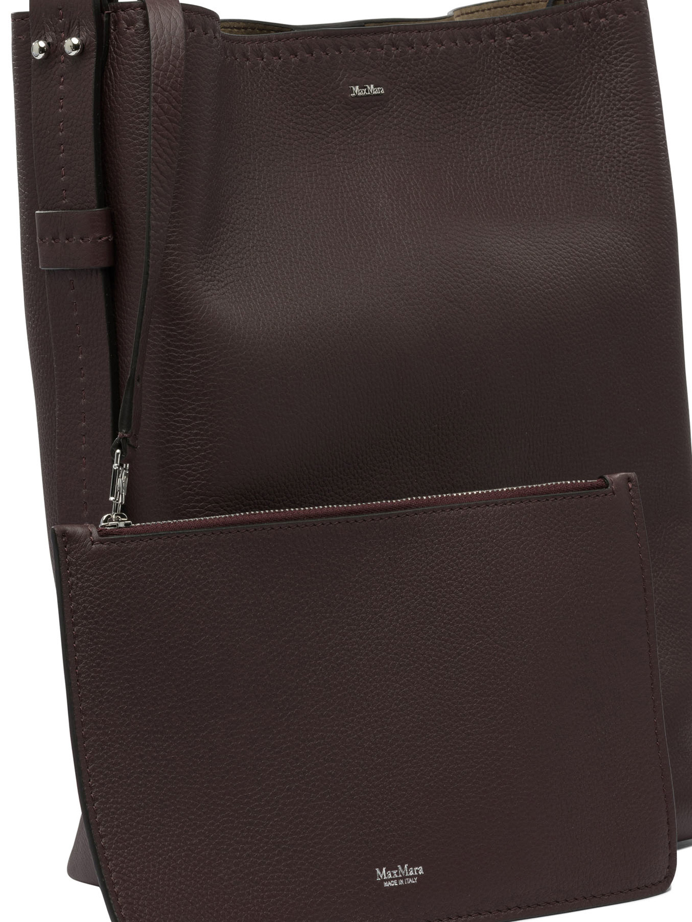 Max Mara Shoulder Bag With Handle In Black