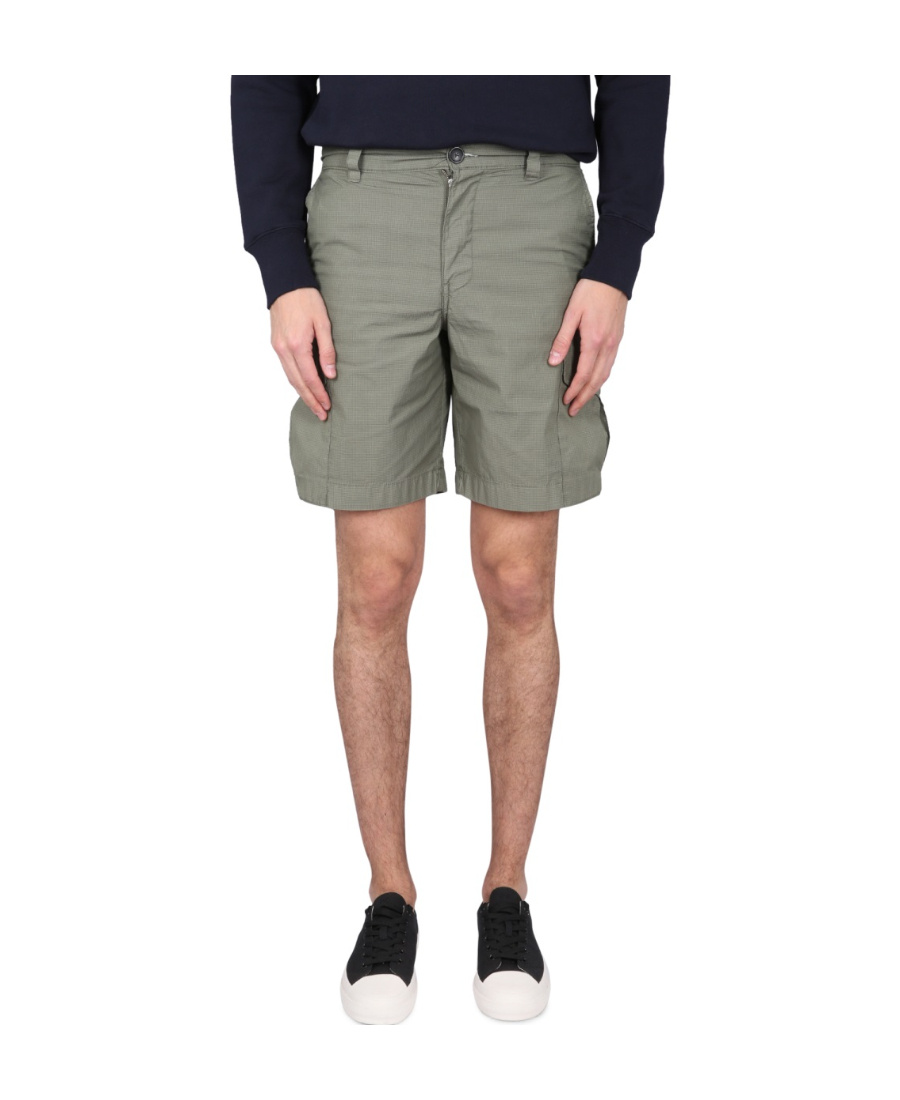 Ps By Paul Smith Straight-leg Cargo Shorts In Gray