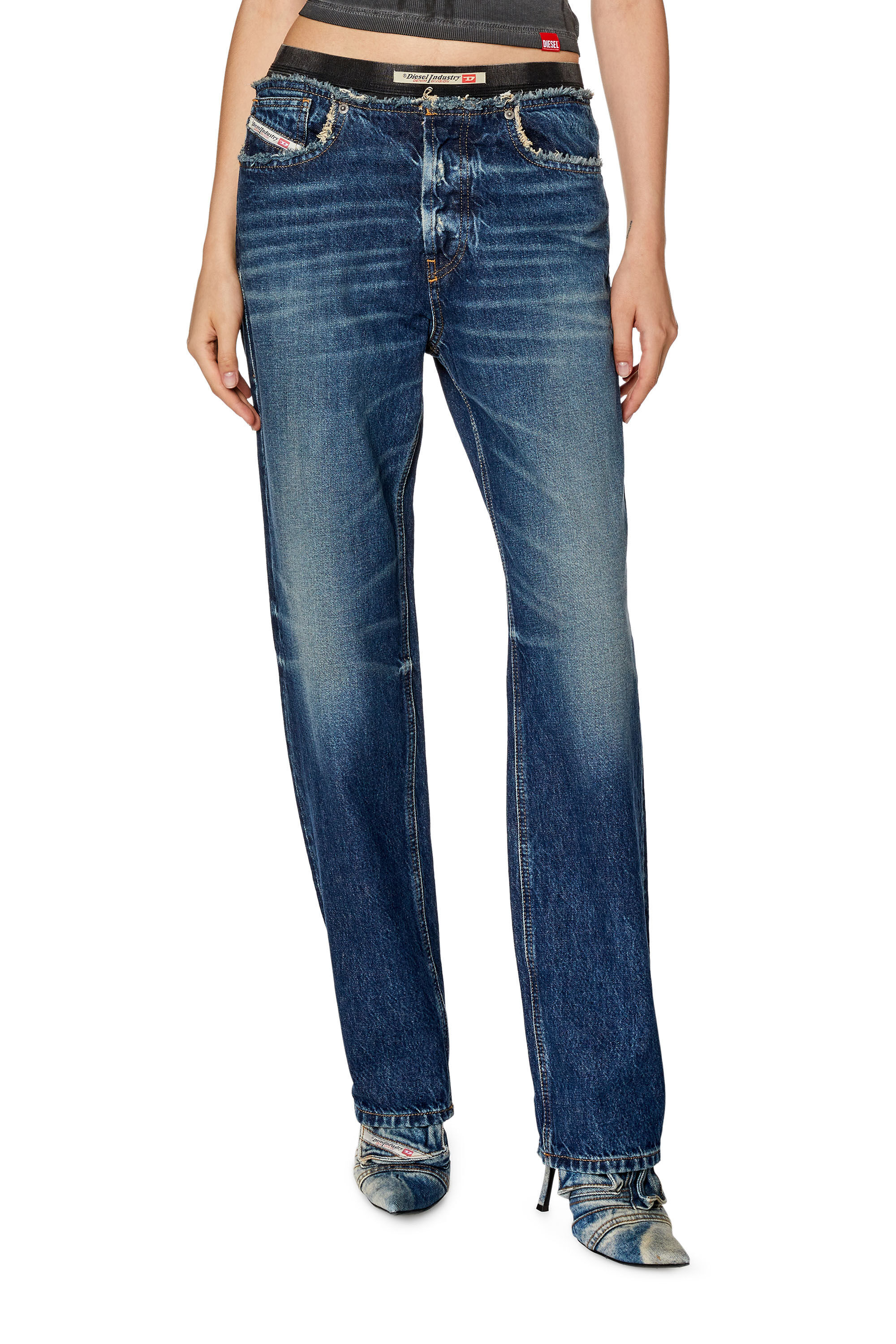 DIESEL D-ARK STRAIGHT-LEG JEANS