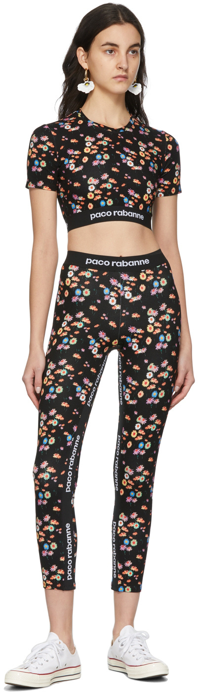 RABANNE PATTERN PRINTED SHORT SHORT-SLEEVED T-SHIRT