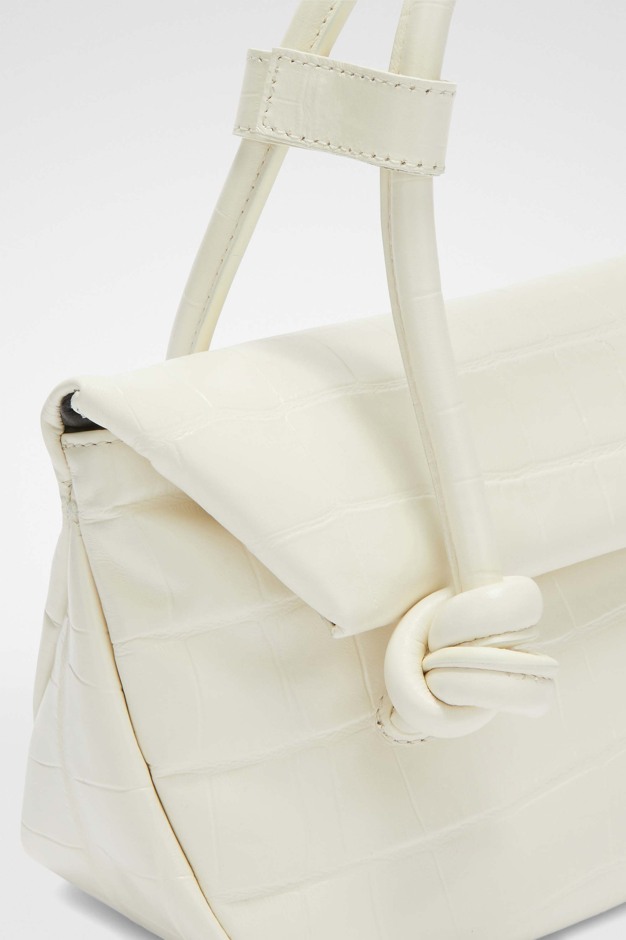 Jil Sander Knot Sm Shoulder Bag In White