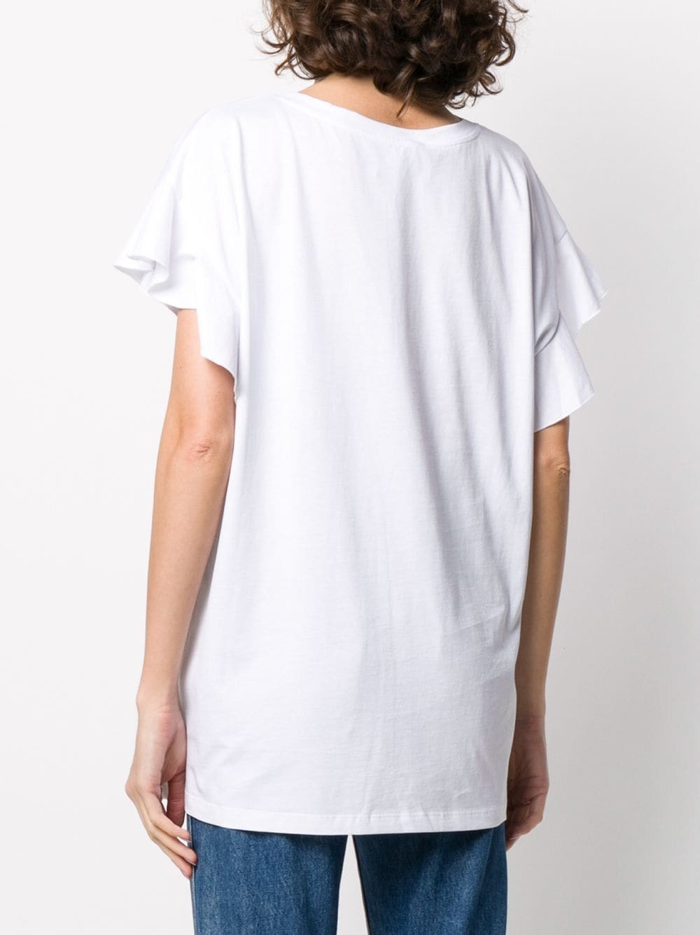 Moschino Floral Printed T-shirt In White