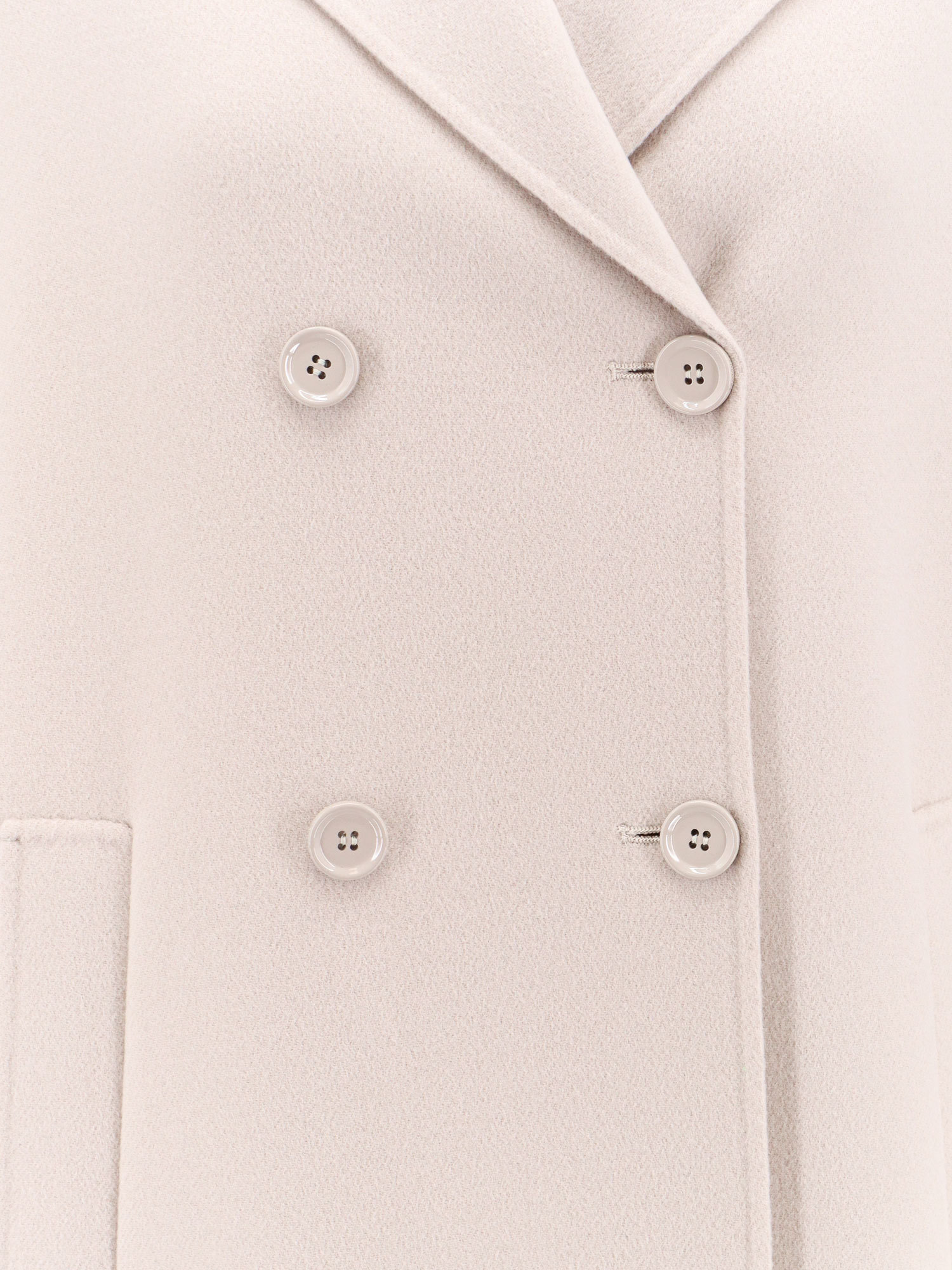 Max Mara Capi Double Breasted Oversize Coat In Nude