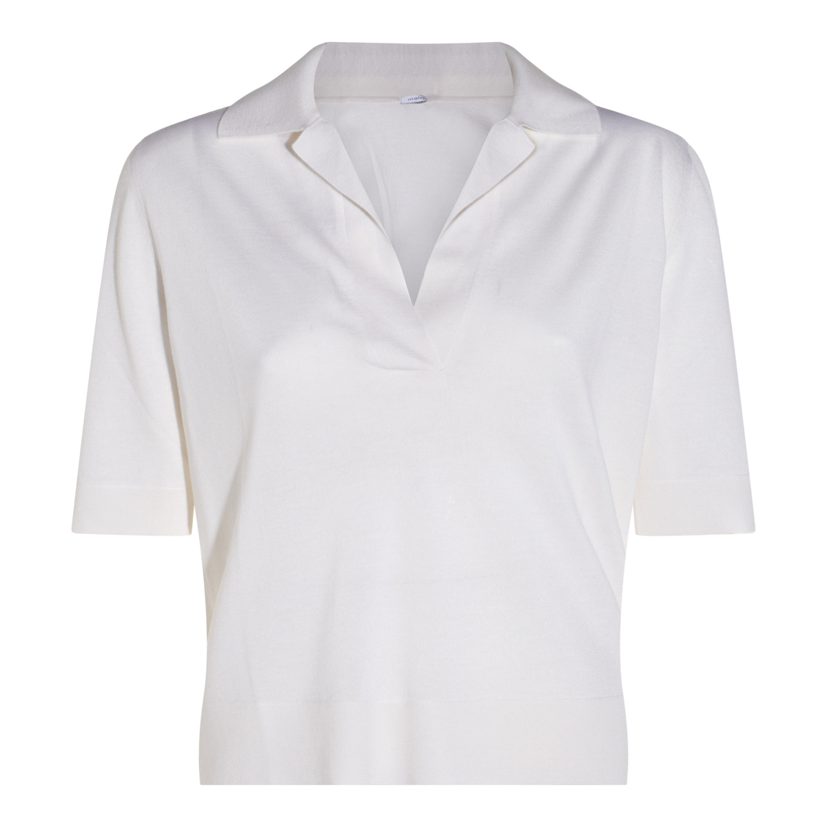 Shop Malo V-neck Top In White