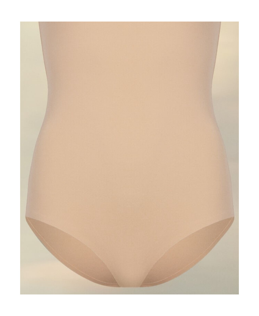 Maison Margiela Natural Crewneck Bodysuit In Nude