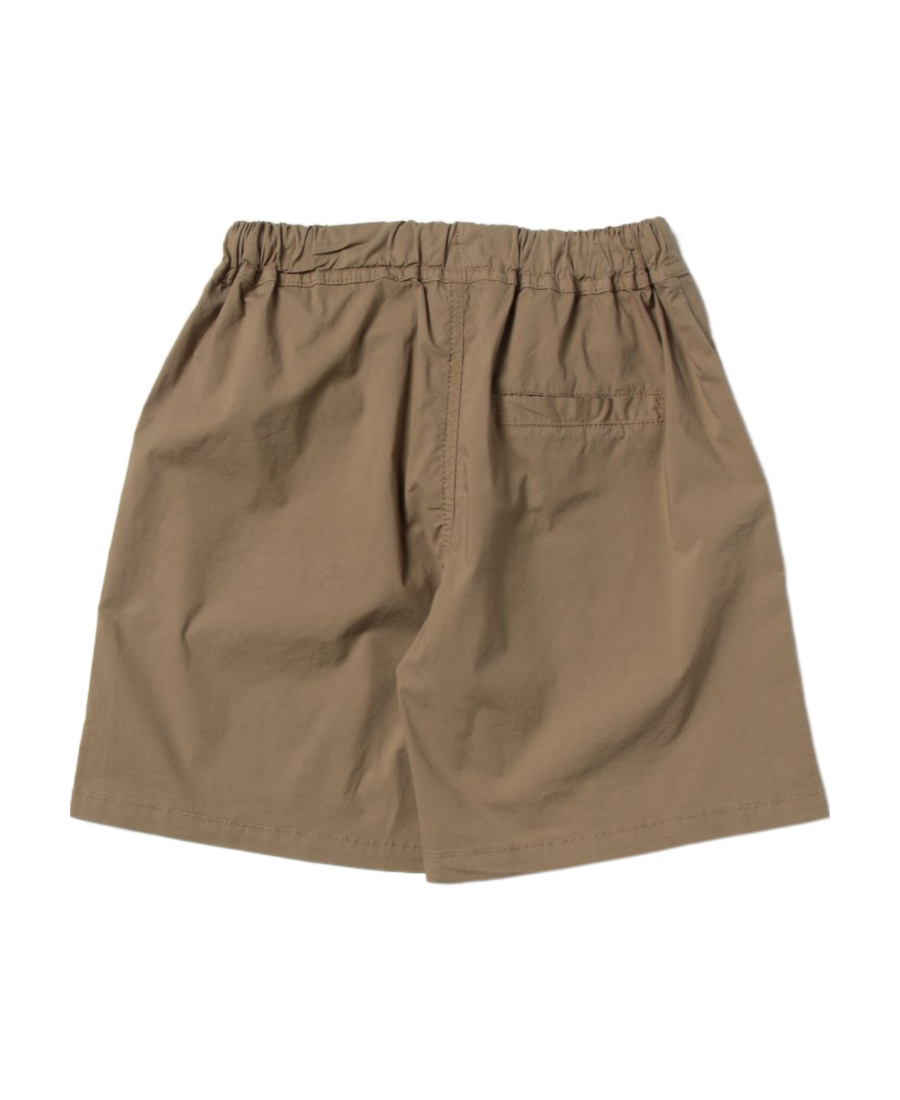 Moschino Logo-print Cotton Shorts In Brown