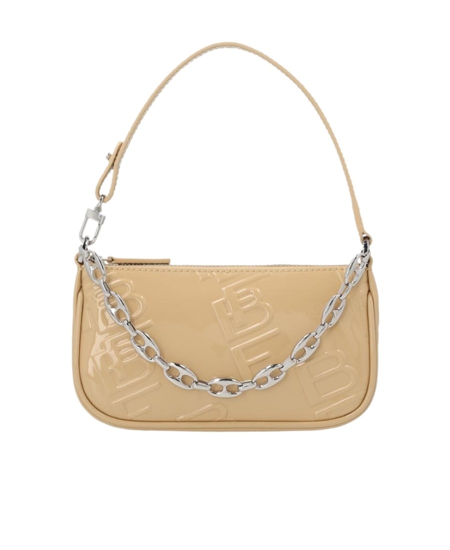 By Far Mini Rachel Shoulder Bag In Nude