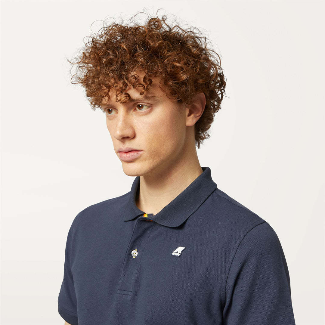 K-way Short-sleeved Polo Shirt In Black