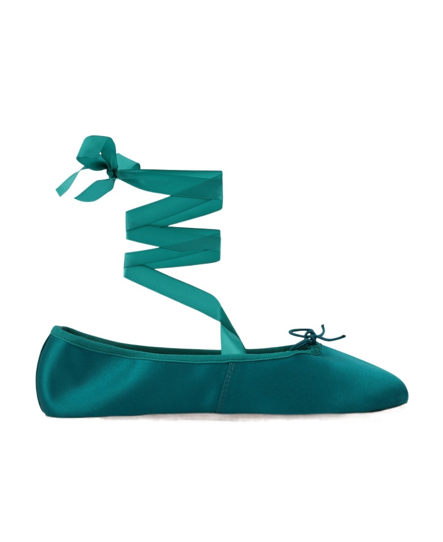 Repetto Sophia Ballet Flats In Green