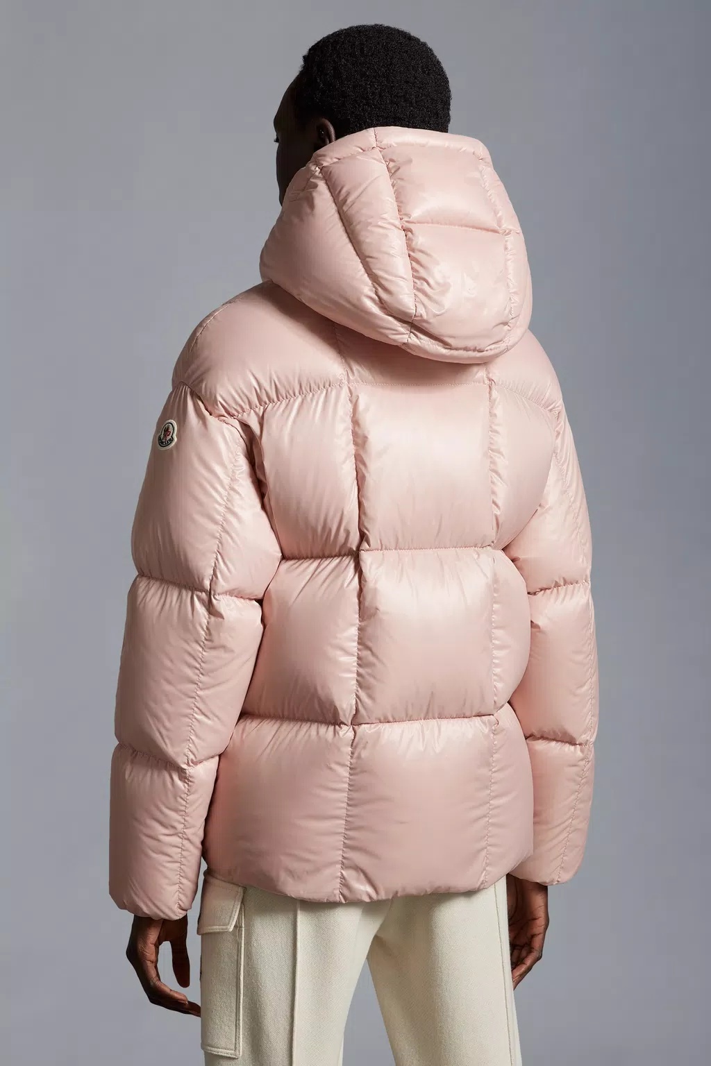 Moncler Parana Short Down Jacket Pink In Pink