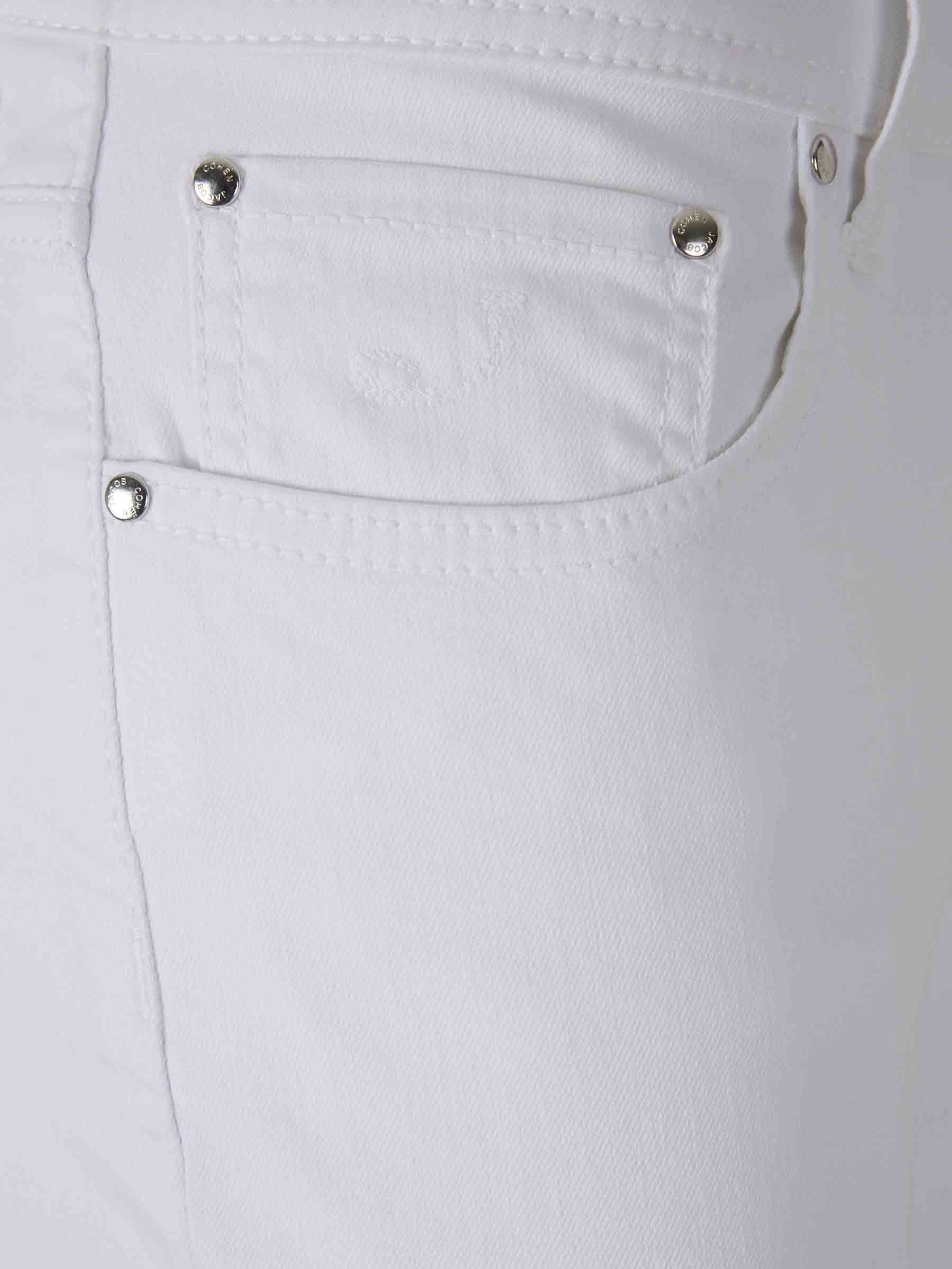 Shop Jacob Cohen Tonal Skinny Jeans In White