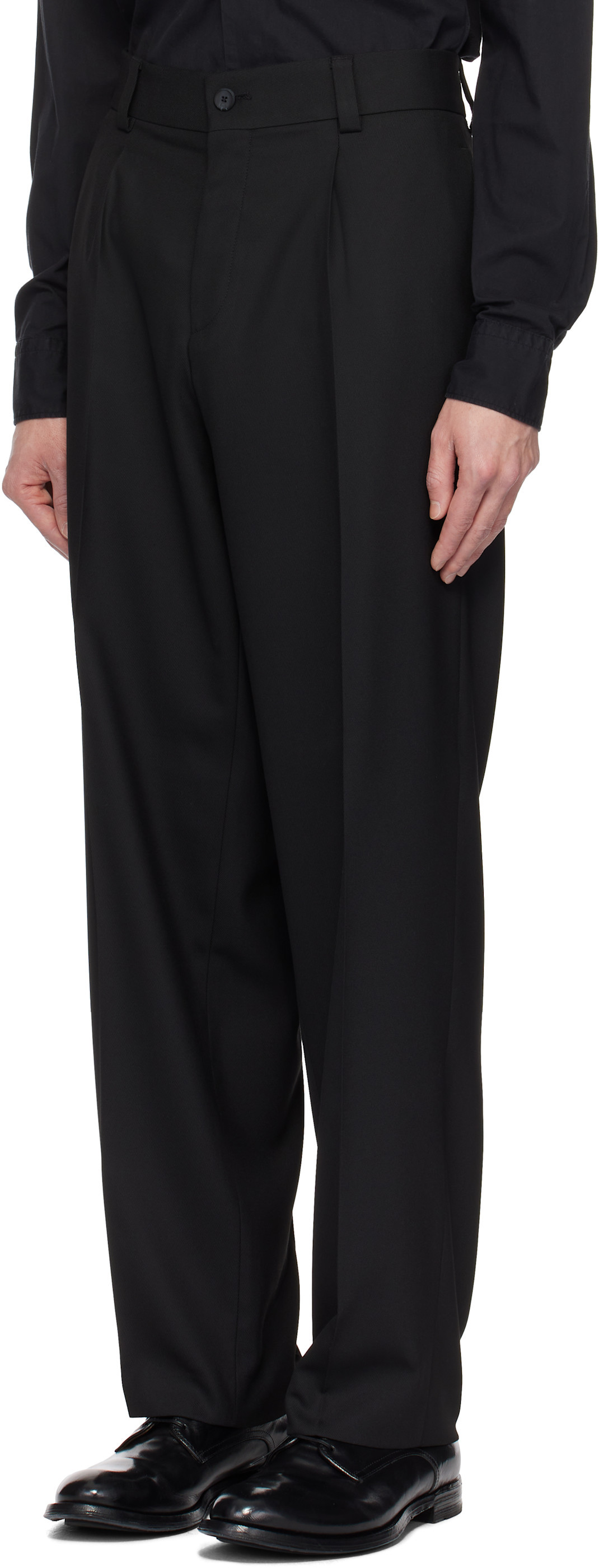 Hugo Boss Lapel Long Sleeve Suit In Black