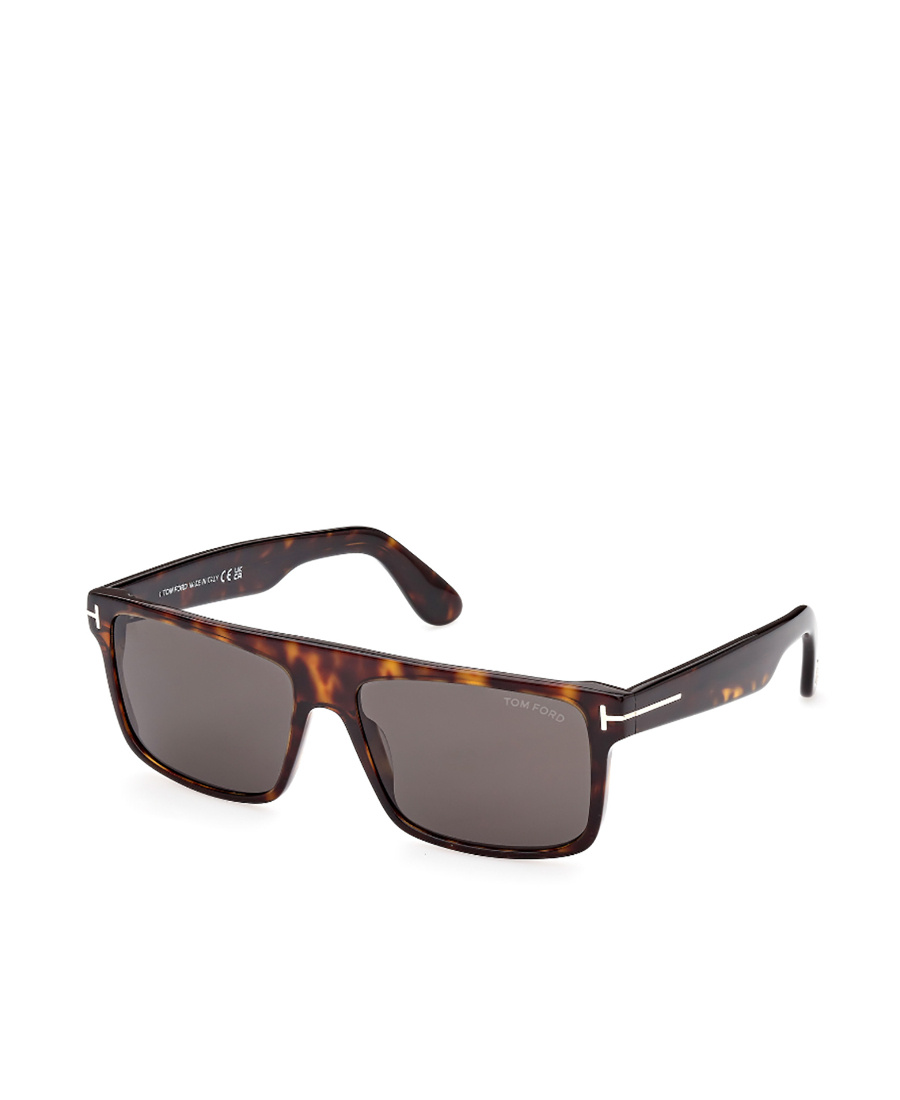 Tom Ford Square-frame Tortoiseshell Sunglasses In Gray