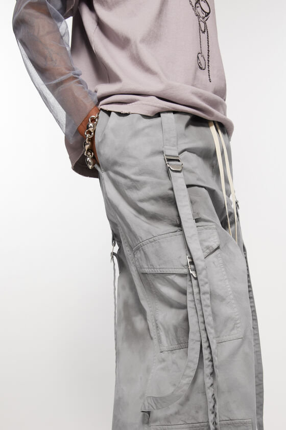 Acne Studios Cargo Trousers In Gray