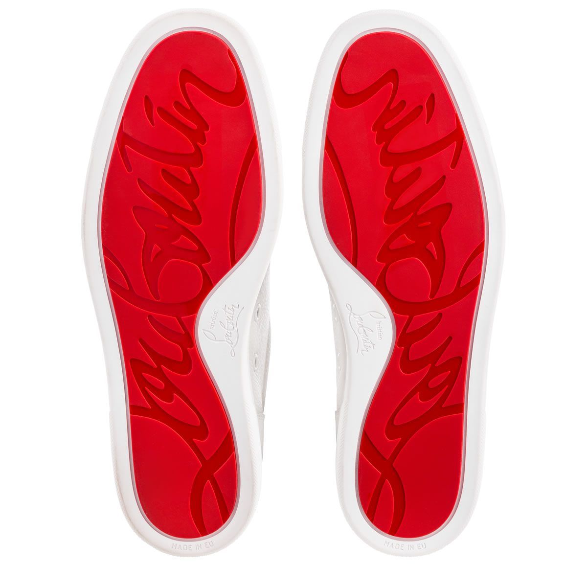 Christian Louboutin Louboutin Sneakers Louis Junior Mens Leather White In White