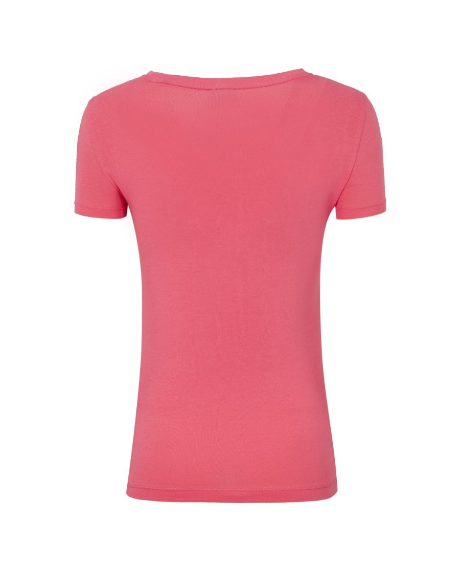 Ea7 Item O-neck Short-sleeved T-shirt In Pink