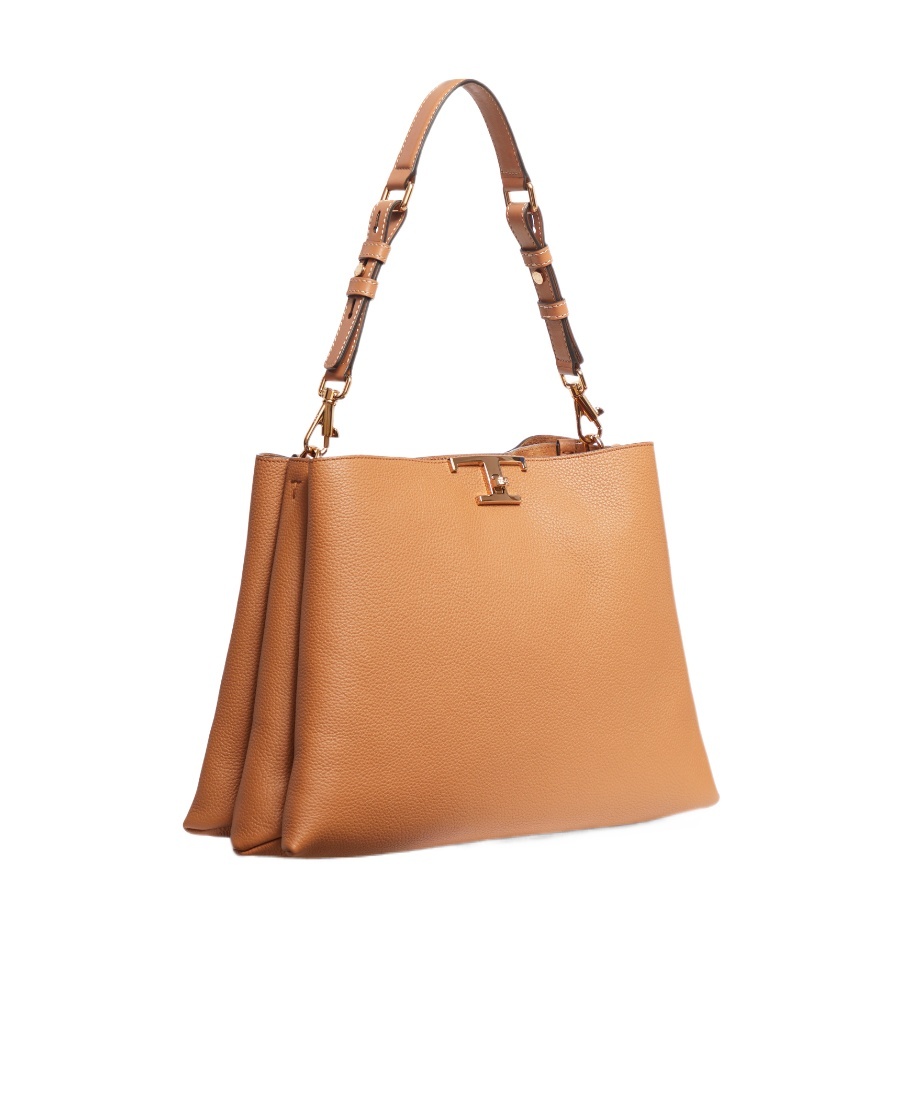 Tod's Medium T Timeless Leather Tote Bag In Brown