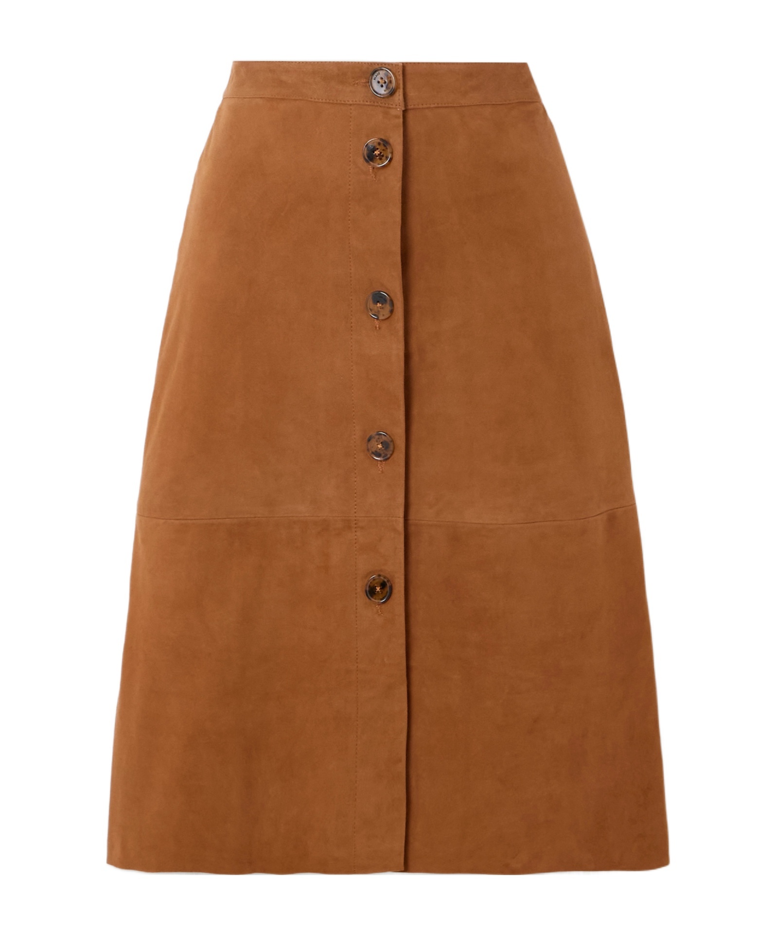 Blazé Milano Viva Appaloosa Patchwork Suede Midi Skirt In Multi