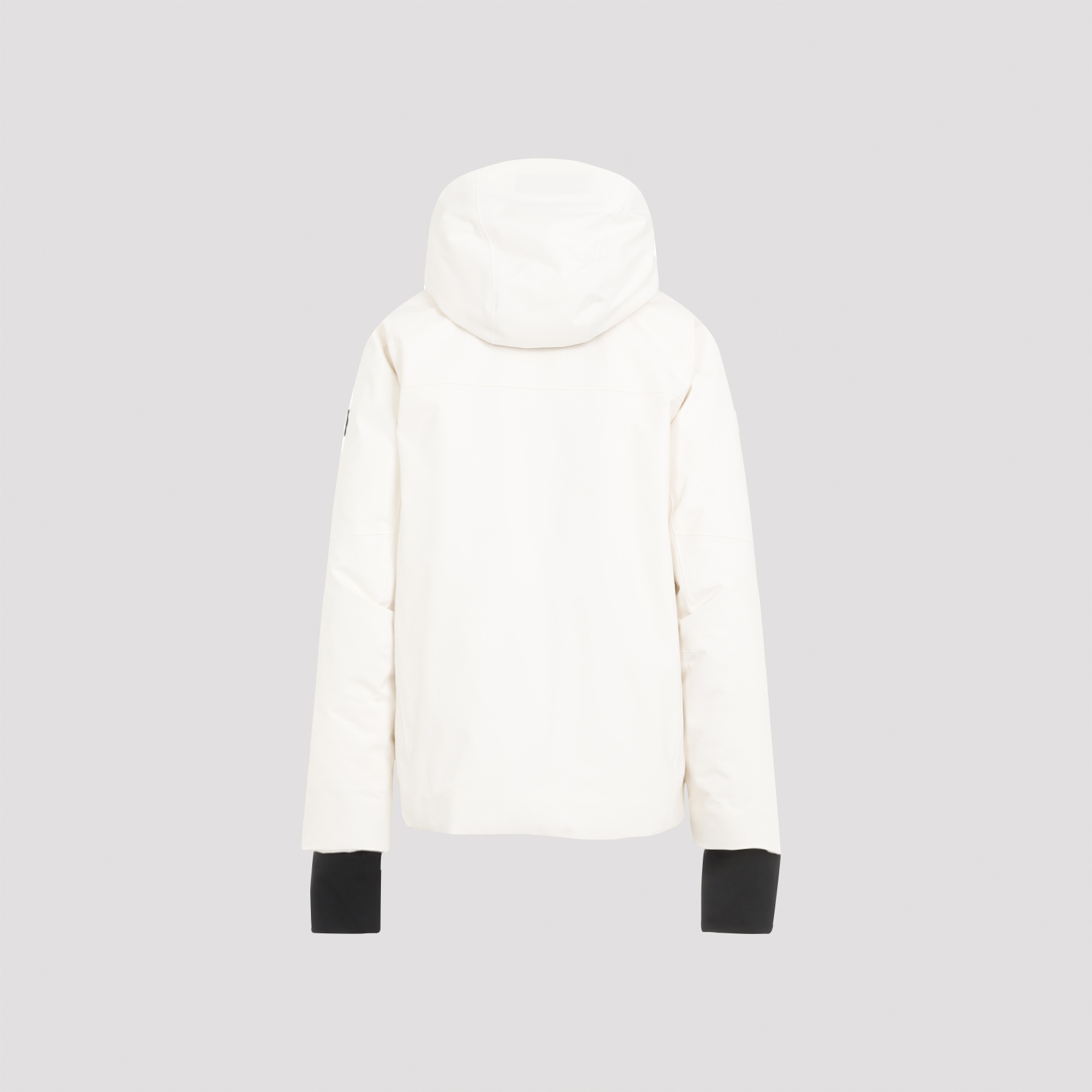 Moncler Logo Down Jacket In White