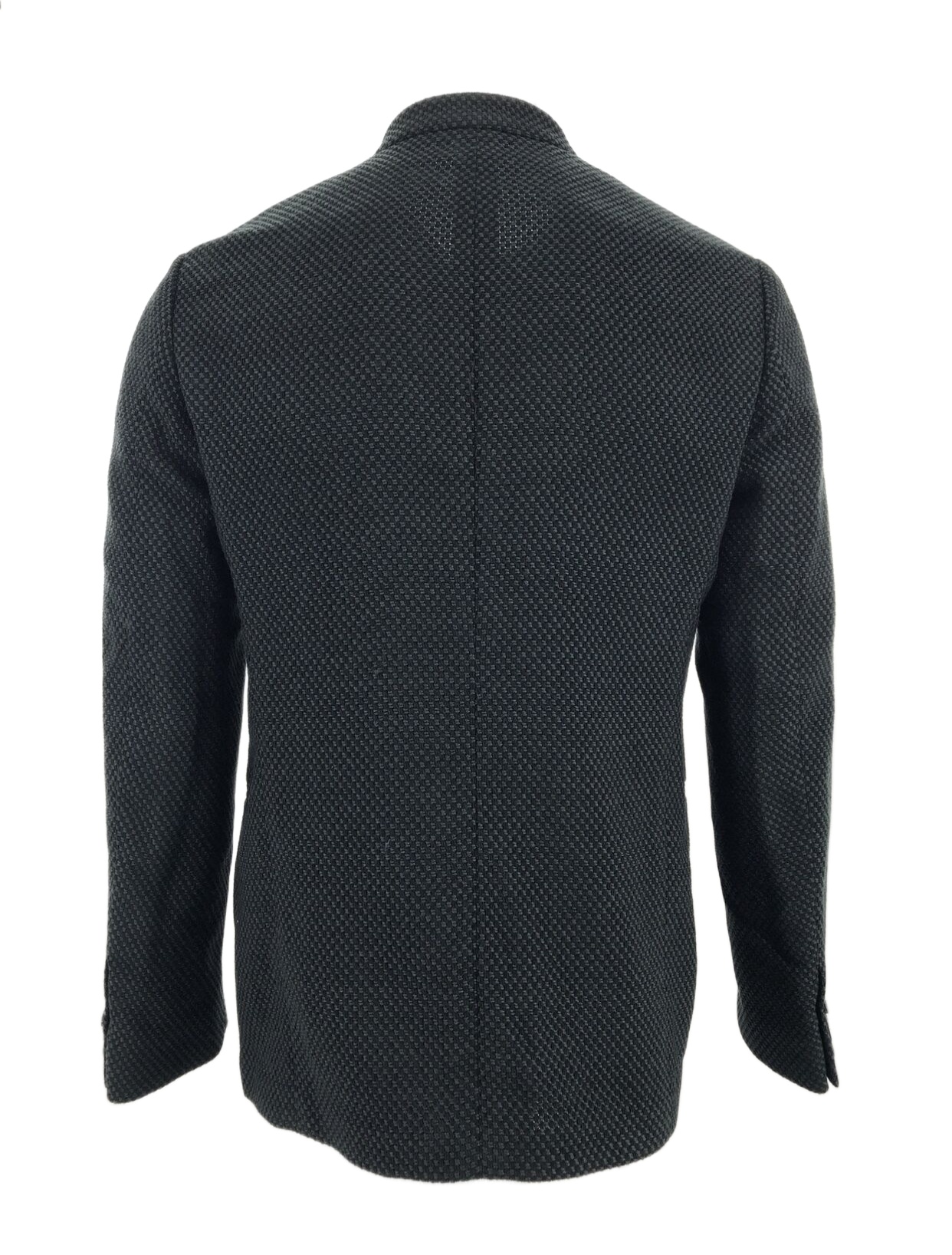 Armani Collezioni Long-sleeved Casual Jacket In Black