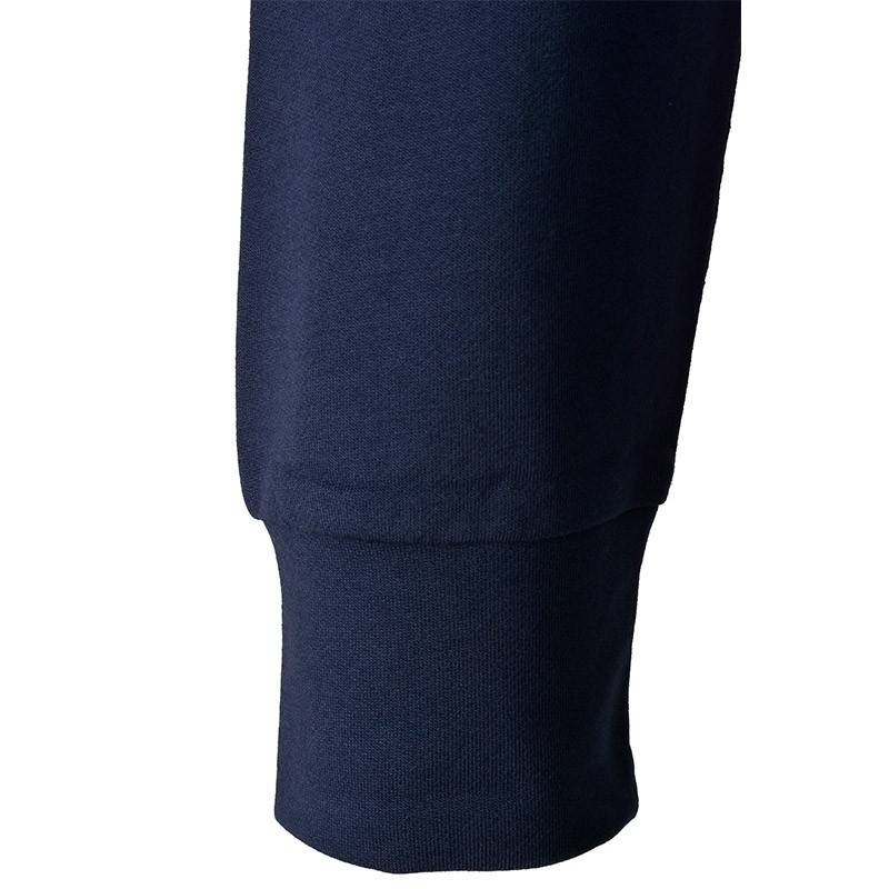 EA7 NAVY BLUE EA7 SERIES FLORAL PATTERN HOODED LONG SWEATER