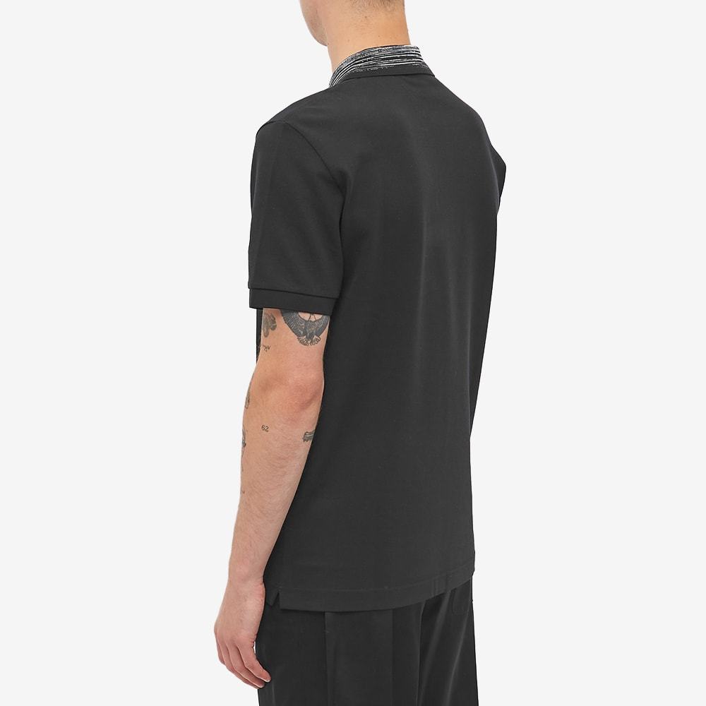 Missoni Logo Short-sleeved Polo Shirt In Black