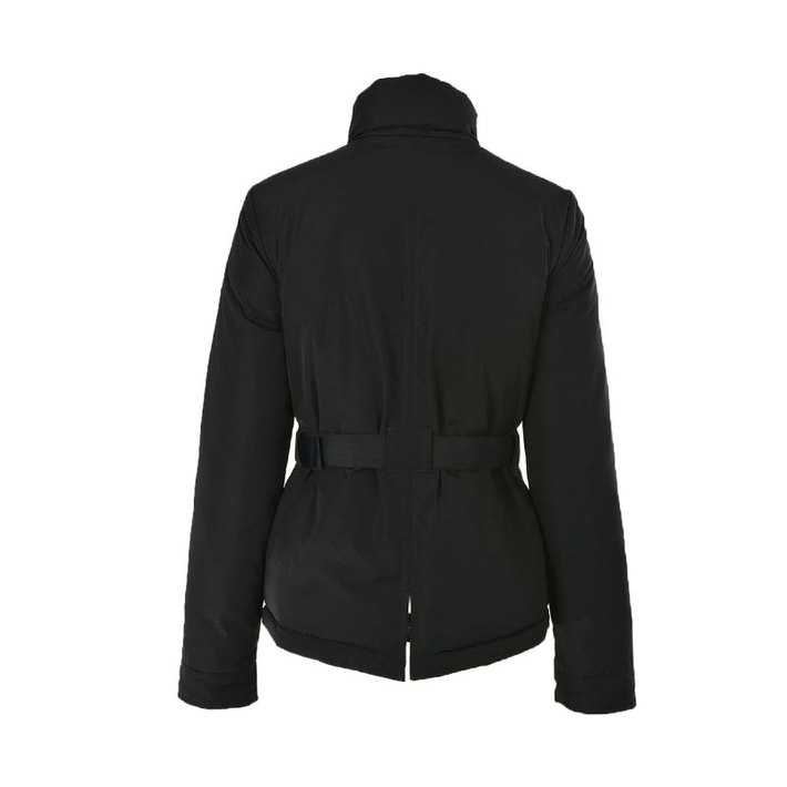 Shop Armani Jeans Long-sleeved Down Jacket In Black