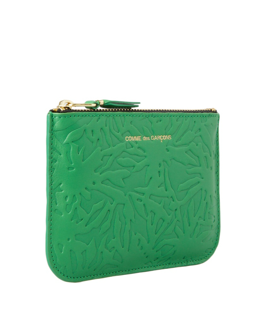 Comme Des Garçons Wallet All-over Embossed Zipped Wallet