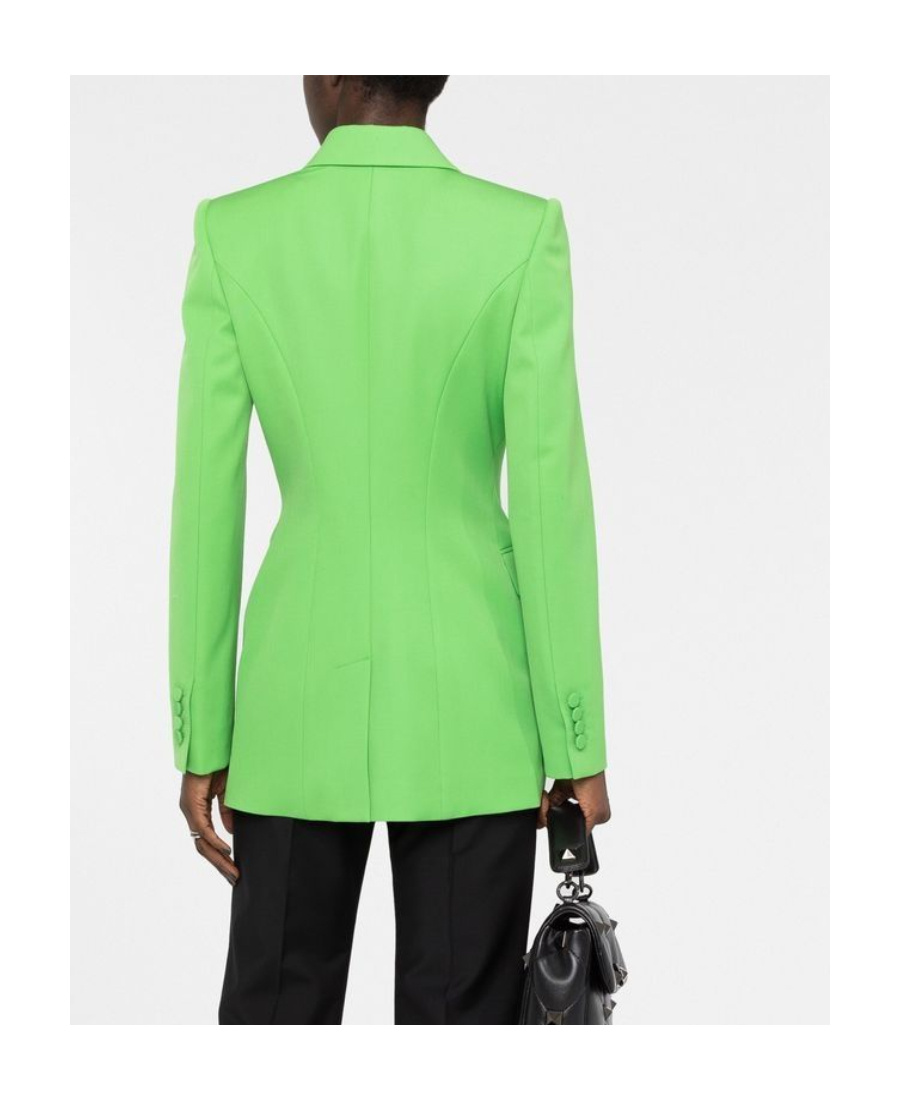 Alexander Mcqueen Peak-lapel Double-breasted Blazer In Green