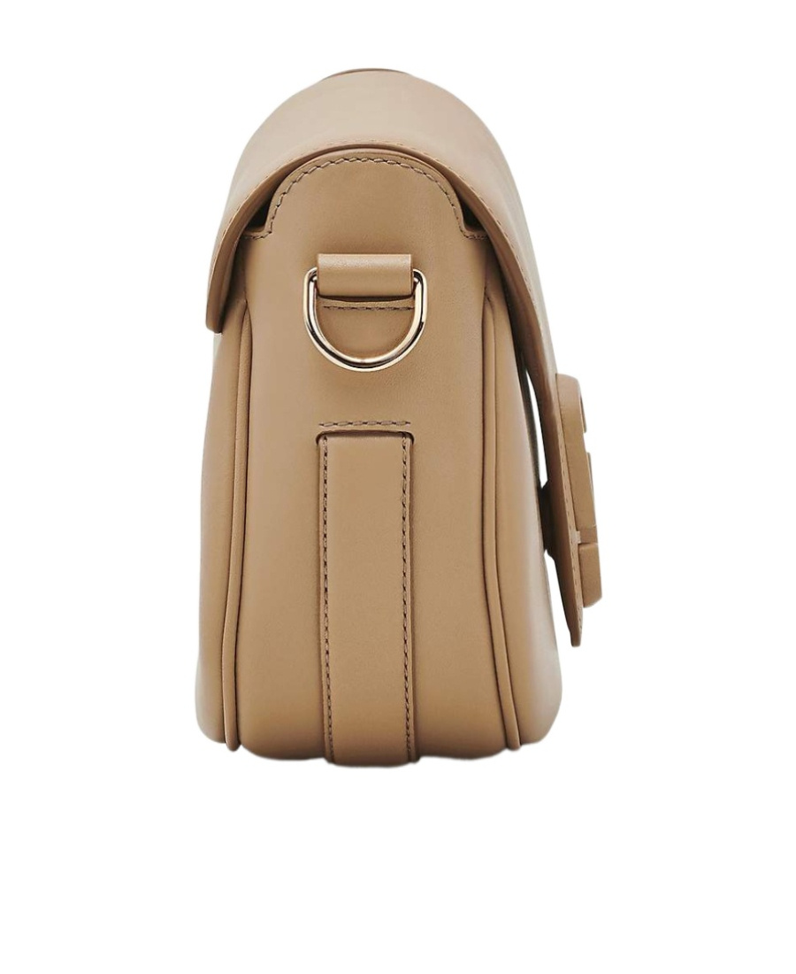 Marc Jacobs The Covered J Marc Camel Leather Saddle Bag In Brown