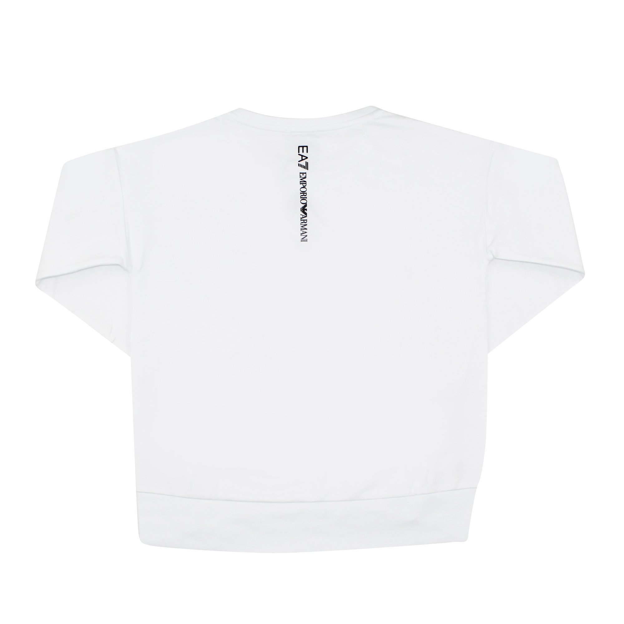 Ea7 Print Sweater In White