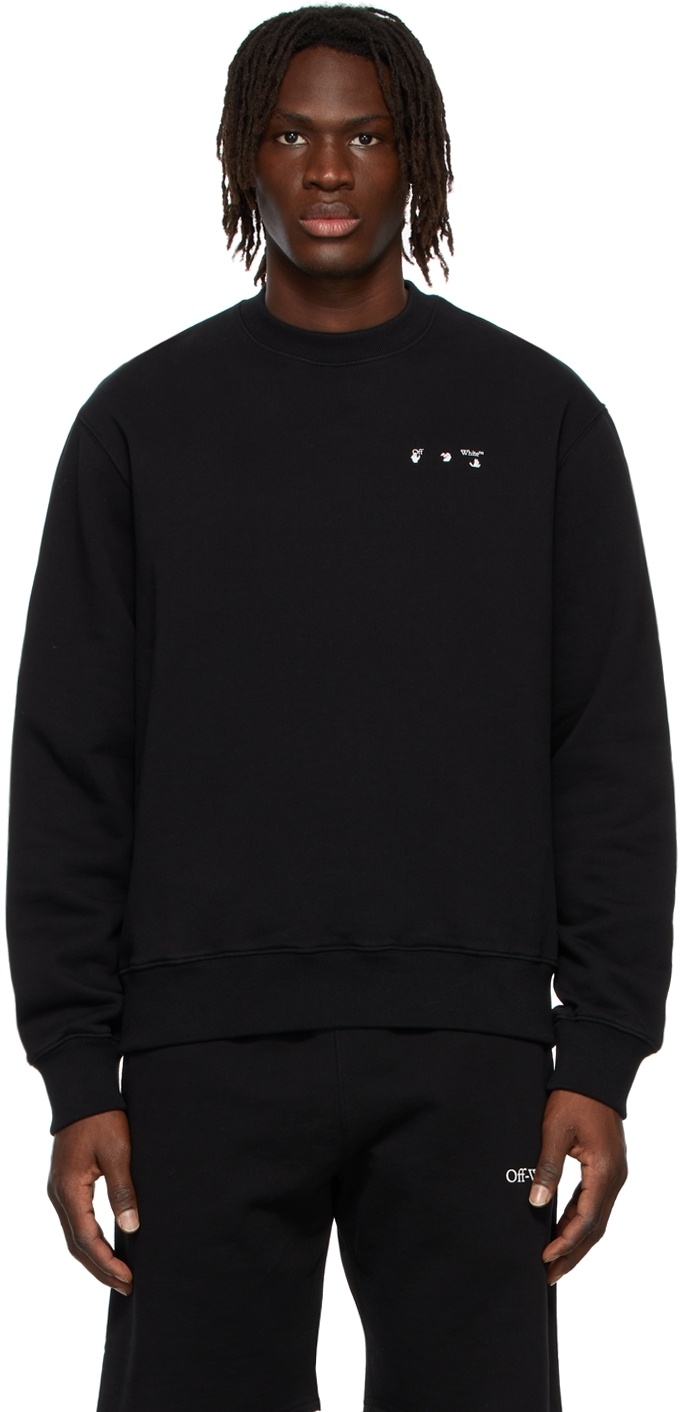 Off-white Caravaggio Graphic Sweatshirt In Black