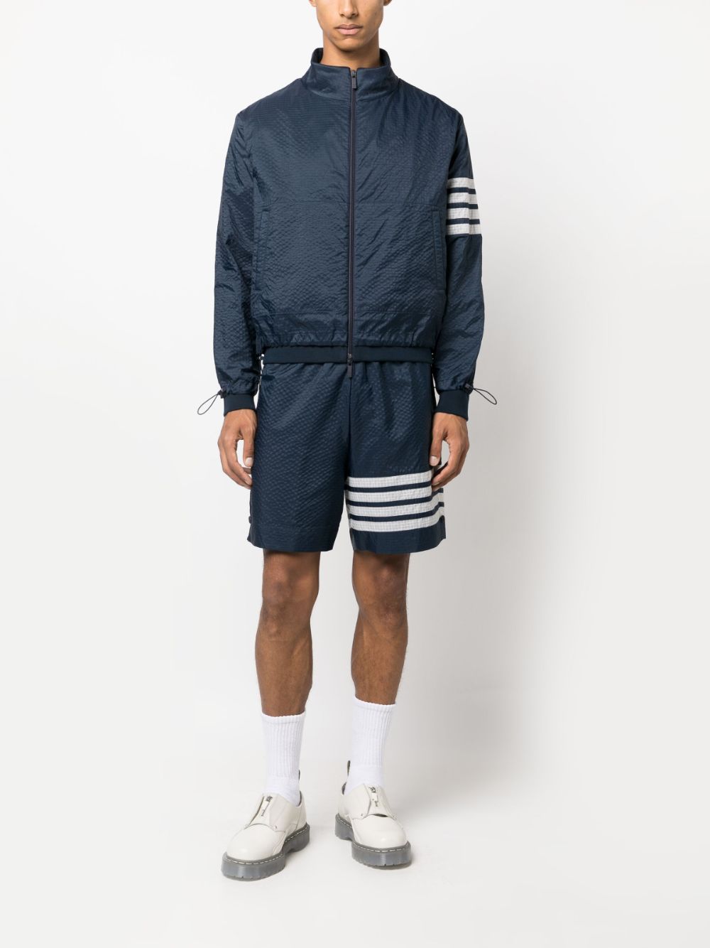 Thom Browne Reversible Jacket In Blue