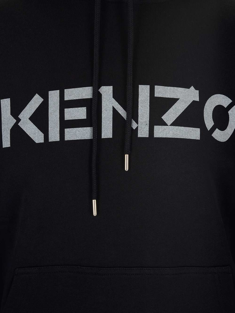 Kenzo Logo-print Hoodie In Black