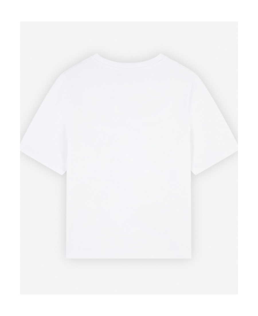 Maison Kitsuné Logo-print Cotton T-shirt In White