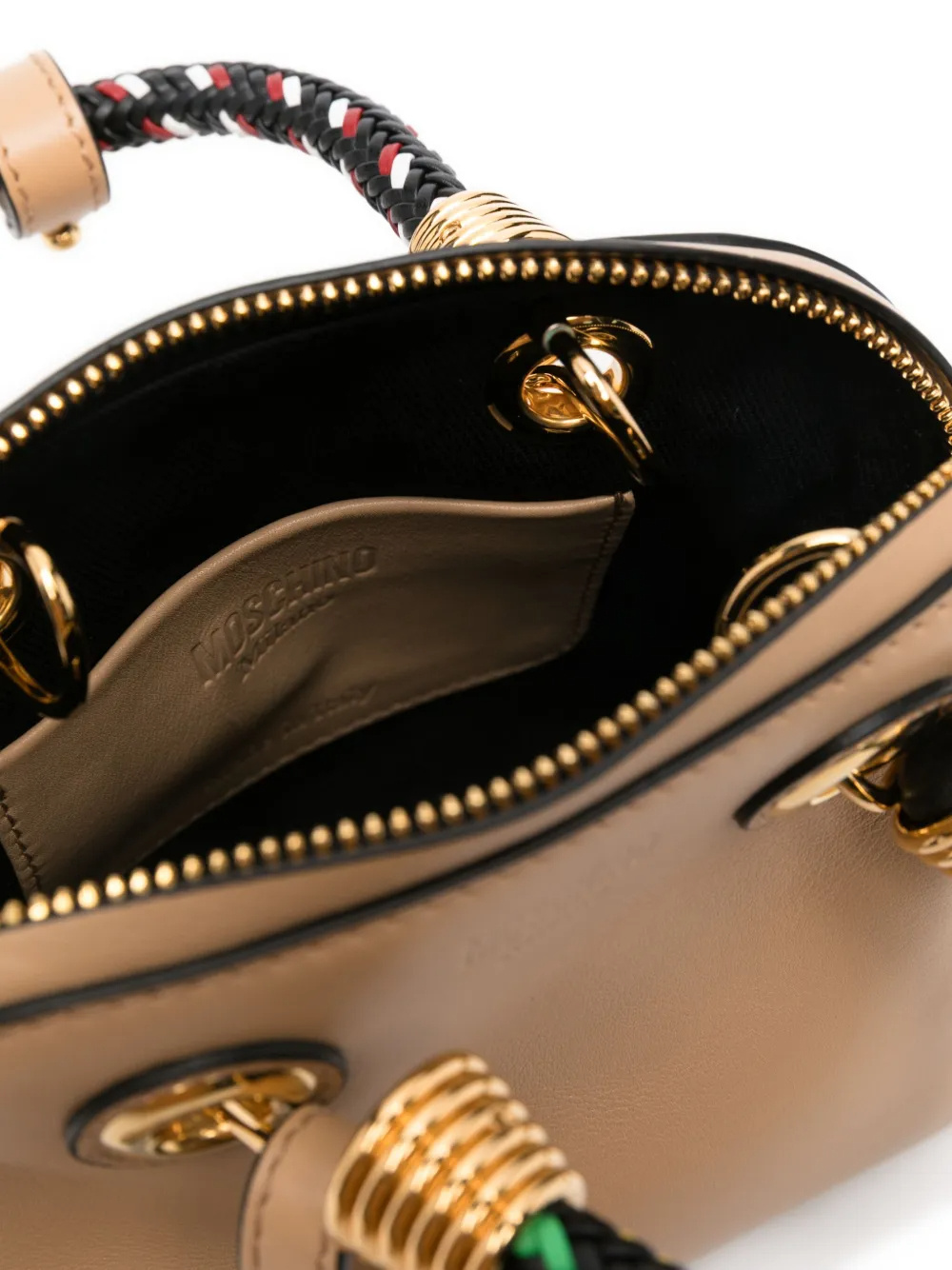 MOSCHINO ZIPPERED SHOULDER BAG