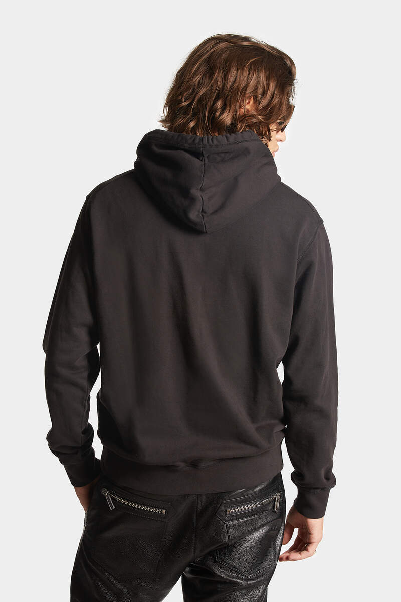 Shop Dsquared2 Cool Fit Logo-print Hoodie In Black