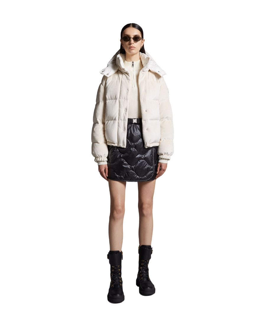 Moncler Padded Quilted Mini Skirt In Black