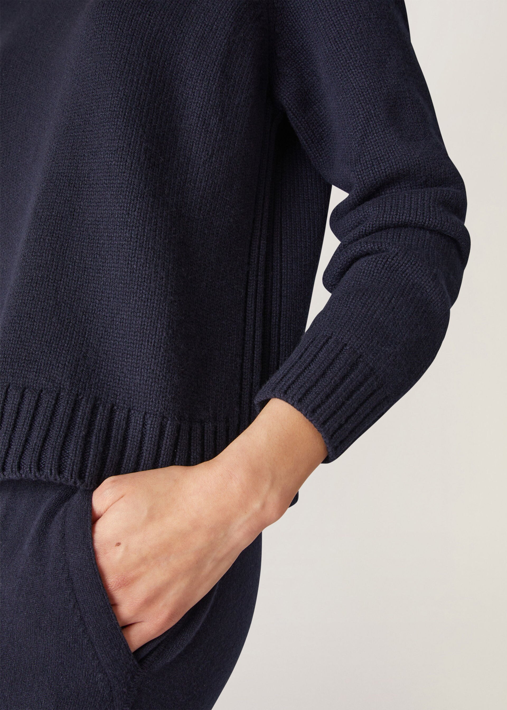 Loro Piana Neo Parksville Cashmere Crewneck Sweater In Blue