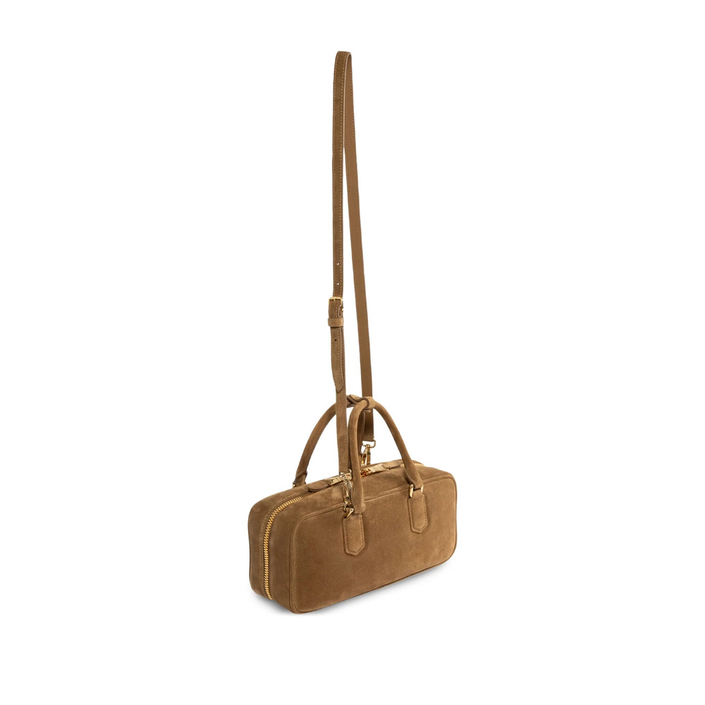 Miu Miu Arcadie Suede Bag In Brown