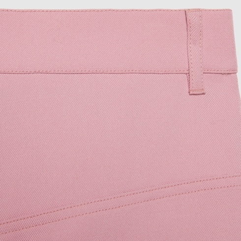 Gucci Pressed-crease Wool Tailored Trousers In Pink